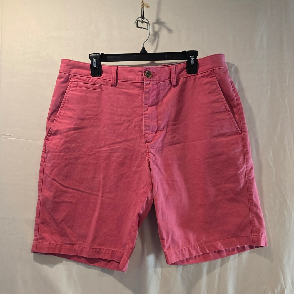 Nordstrom Mens Shop Pink Chino Shorts Flat Front Casual Size 36W‎